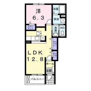 サンリット・豊岡【1階】の間取り