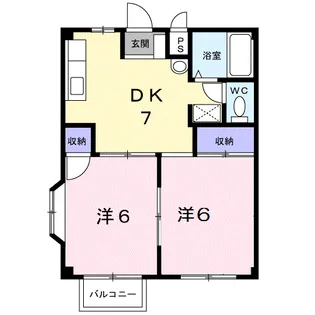 シティハイツ日出【1階】の間取り