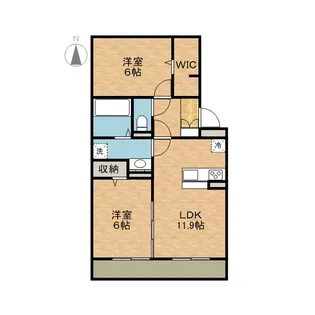プレミアム八番館【3階】の間取り