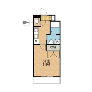 ラグナガーデン亀川【4階】の間取り