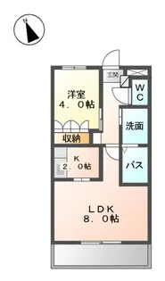 フォートレス小倉【2階】の間取り