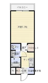 コーポコスモス【4階】の間取り