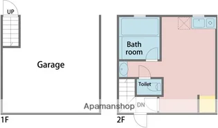 リルームス堀田UG【5号号室】の間取り