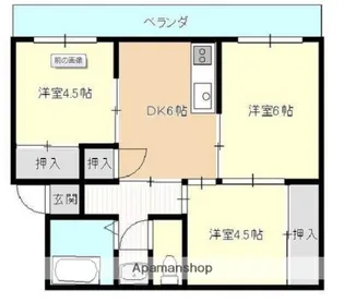 3DKの間取り画像