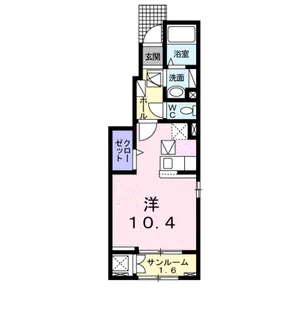 パークヒルズ鉄輪 Ⅰ【1階】の間取り
