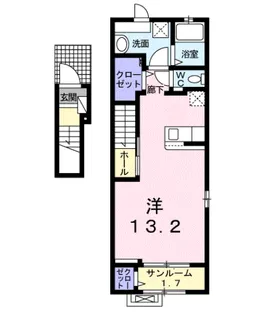 パークヒルズ鉄輪 Ⅱ【2階】の間取り