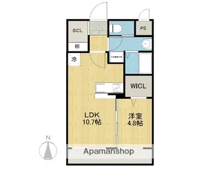 スカイメゾン石垣【101号室】の間取り