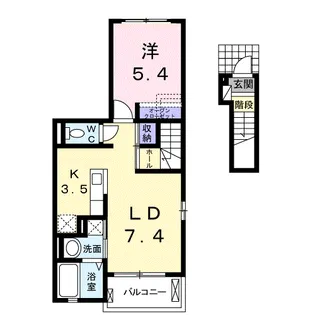 エトワール ソラシア【2階】の間取り
