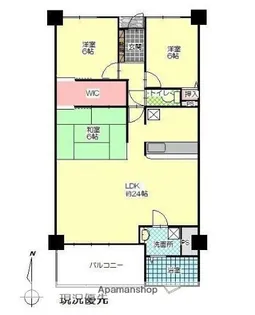 シャインリゾート別府【4階】の間取り