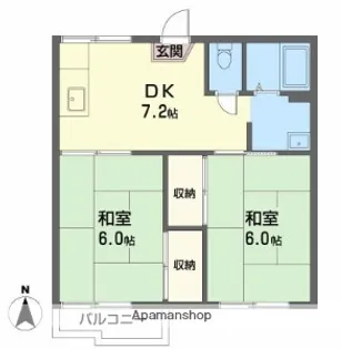 グリーンプラザ鶴見 A棟【203号室】の間取り