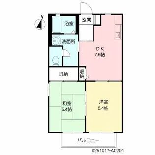 いまいAP【102号室】の間取り