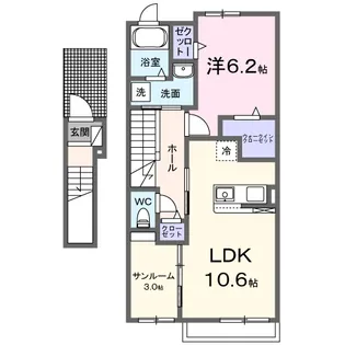 スペランツァ・ヴィーラ【2階】の間取り