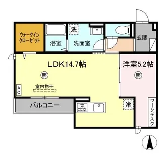 DWELL石垣東【2階】の間取り