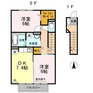 SEJOURキャラⅢ【2階】の間取り
