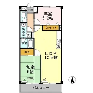 サニーコート鶴見【3階】の間取り