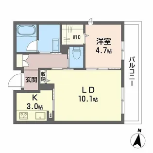 シャーメゾン別府駅前【2階】の間取り
