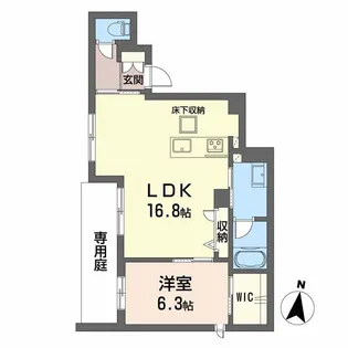 シャーメゾン別府駅前【1階】の間取り