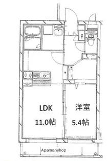 MAISON CATELLE【4階】の間取り