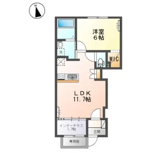 エス・ハウス(S・HOUSE)【1階】の間取り