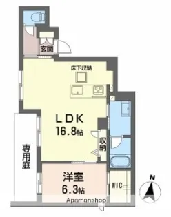 シャーメゾン別府駅前【1階】の間取り