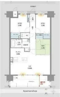 グリーンヒル別府中央ファミリエ【202号室】の間取り