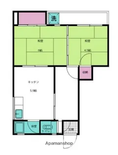 マンション一番【4階】の間取り