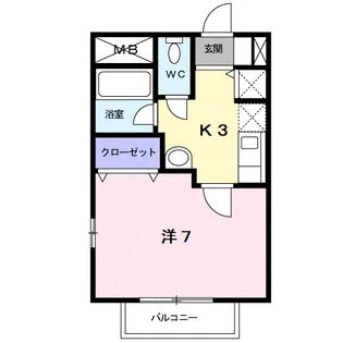 エストゥディオSATO【1階】の間取り