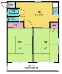 第2片野ビル【2階】の間取り