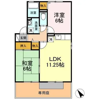 エンゼルハイム C棟【101号室】の間取り