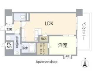 シャンス・ミカド船小路【3階】の間取り