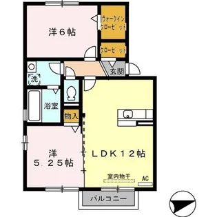 さくらHILL A棟【2階】の間取り