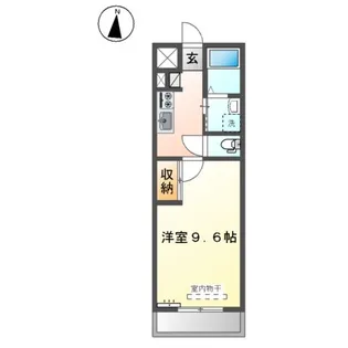 DEEDEE山の手【2階】の間取り