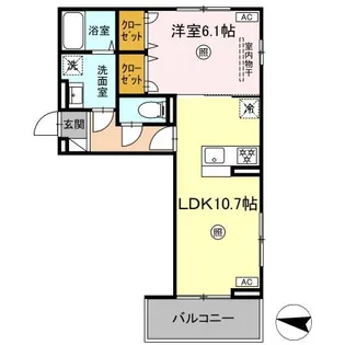 サニーサイド幸町II【3階】の間取り