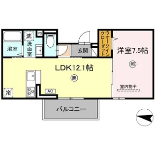 サニーサイド幸町II【2階】の間取り