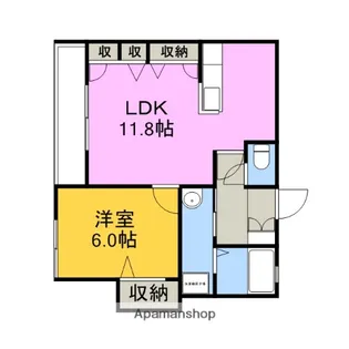 マノア【1階】の間取り