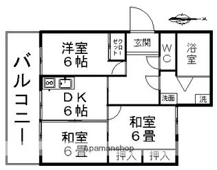 ドリームハイツ原【1階】の間取り