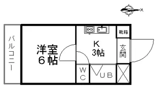 サンヴェール上人【204号室】の間取り