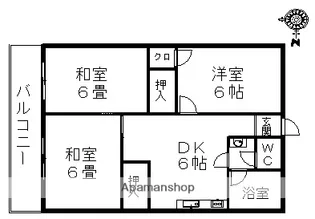 MINT石垣(旧 昭和ビル)【401号室】の間取り
