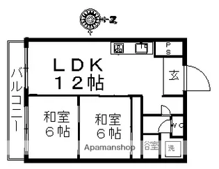 カーサ芳美Ⅰ【402号室】の間取り