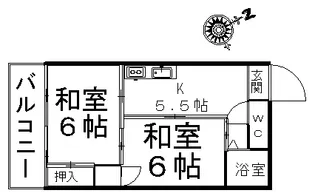 山の手ビル【4階】の間取り
