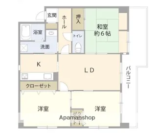 3LDKの間取り画像