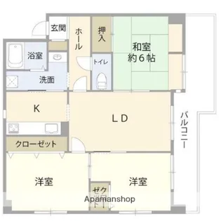 3LDKの間取り画像