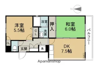 セゾンウエストコート【402号室】の間取り
