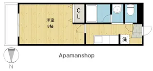 スカイコートK1【201号室】の間取り