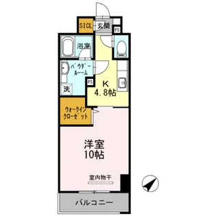 アルカーサル大道【5階】の間取り