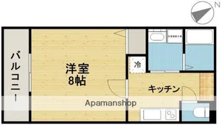 CASA DE SHOW【105号室】の間取り