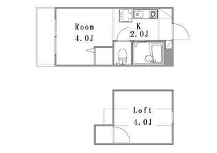 ヴァンベール南大分【207号室】の間取り