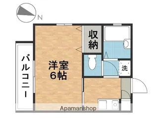 EXE【A201号室】の間取り