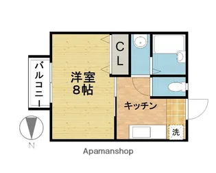 フローベルあべ【205号室】の間取り