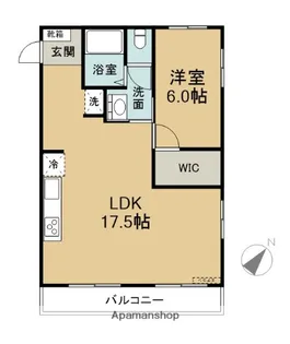 イワタカビル【401号室】の間取り